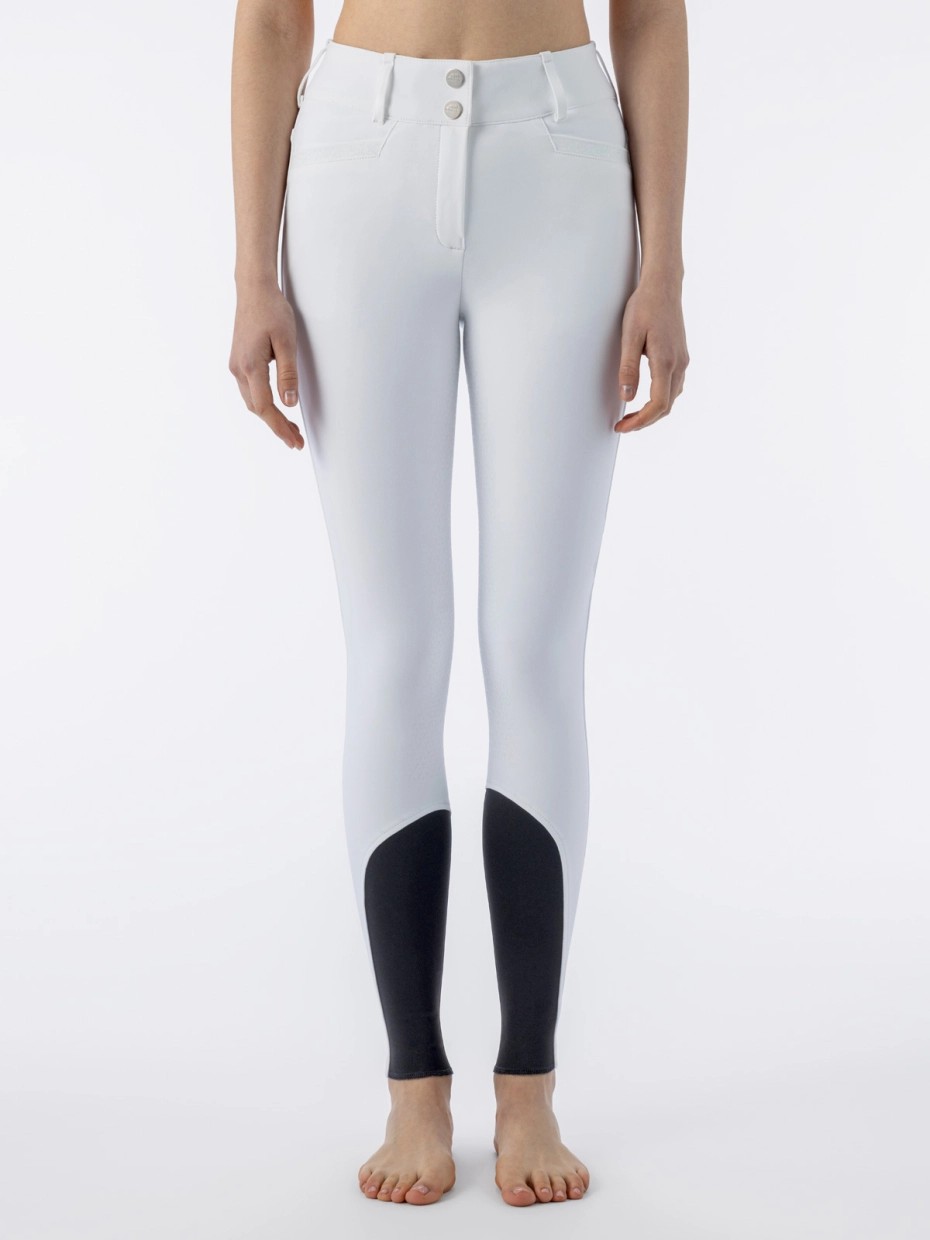 Equiline Crystalef Rijbroek Full Grip High Waist | Wit Equiline Crystalef Rijbroek Full Grip High Waist | Wit