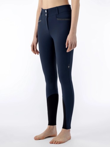 Equiline Crystalef Rijbroek Full Grip High Waist - Navy Equiline Crystalef Rijbroek Full Grip High Waist - Navy