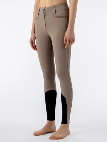 Equiline Crystalef Rijbroek Full Grip High Waist | Light Taupe Equiline Crystalef Rijbroek Full Grip High Waist | Light Taupe
