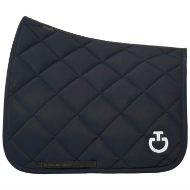 Cavalleria Toscana Diamond Quilted Jersey Saddle Pad Jumping | Navy Cavalleria Toscana Diamond Quilted Jersey Saddle Pad Jumping | Navy