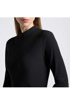 Cavalleria Toscana Jersey Dames Trainingsshirt LS | Zwart