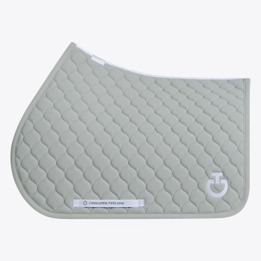 Cavalleria Toscana Circular Quilted Jersey Saddle Pad Jumping | Belgian Block Cavalleria Toscana Circular Quilted Jersey Saddle Pad Jumping | Belgian Block