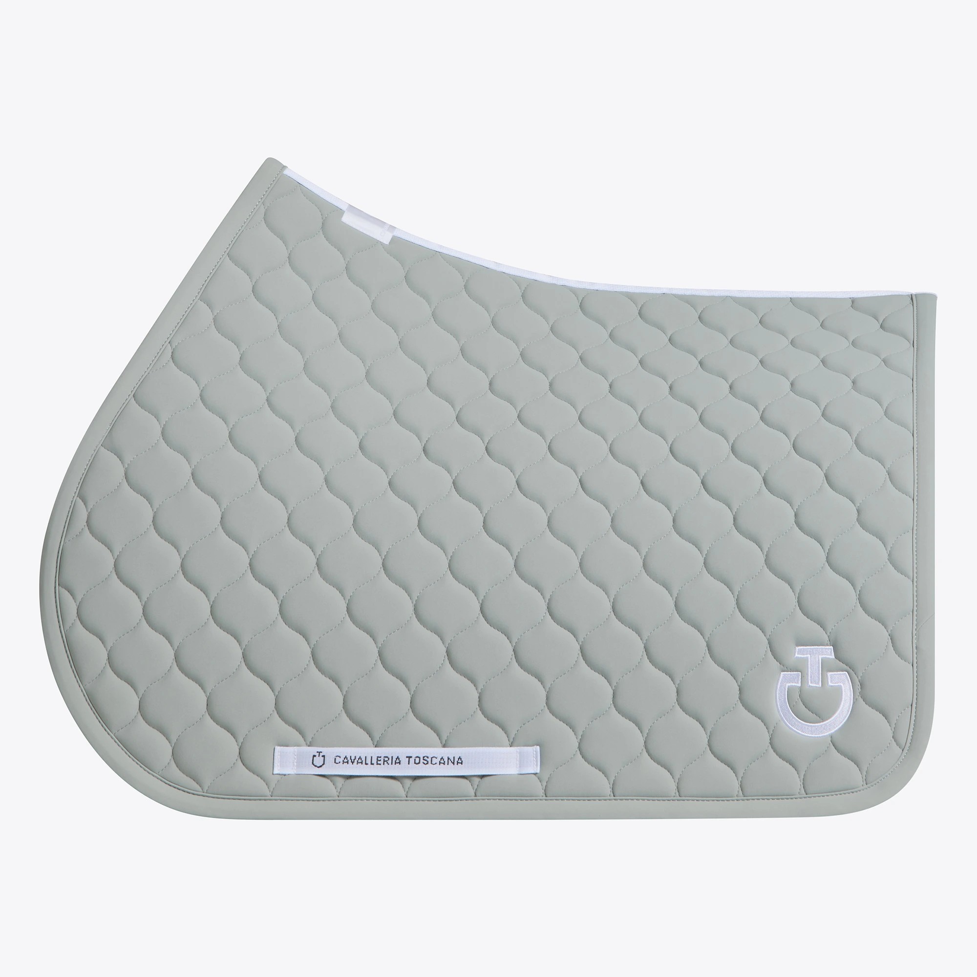 Cavalleria Toscana Circular Quilted Jersey Saddle Pad Jumping | Belgian Block Cavalleria Toscana Circular Quilted Jersey Saddle Pad Jumping | Belgian Block