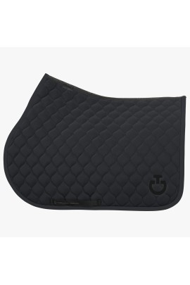 Cavalleria Toscana Circular Quilted Jersey Saddle Pad Jumping | Charcoal