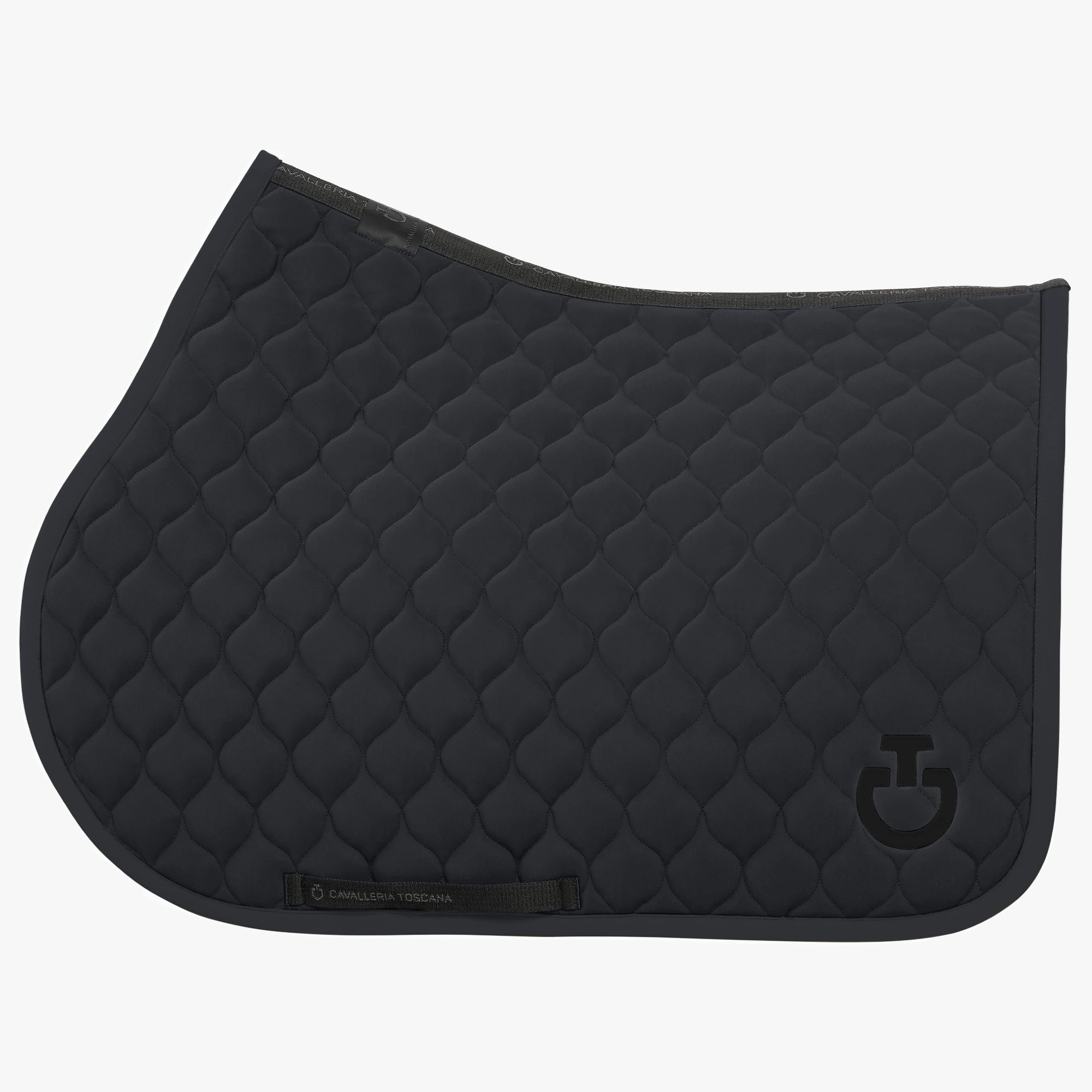 Cavalleria Toscana Circular Quilted Jersey Zadeldekje Springen | Charcoal Cavalleria Toscana Circular Quilted Jersey Zadeldekje Springen | Charcoal