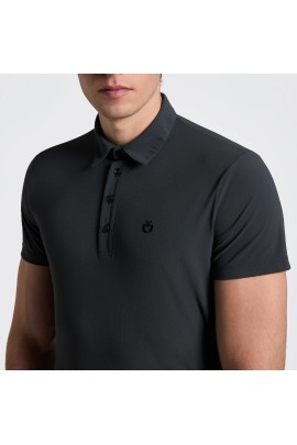 Cavalleria Toscana Jersey Men's Polo Shirt | Charcoal Grey