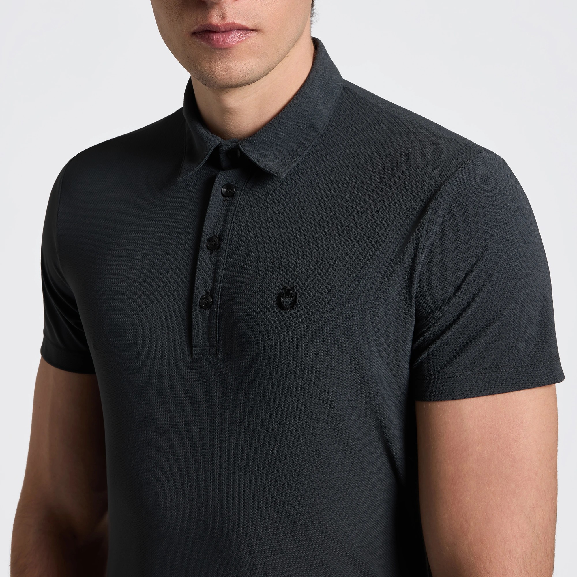 Cavalleria Toscana Jersey Men's Polo Shirt | Charcoal Grey Cavalleria Toscana Jersey Men's Polo Shirt | Charcoal Grey