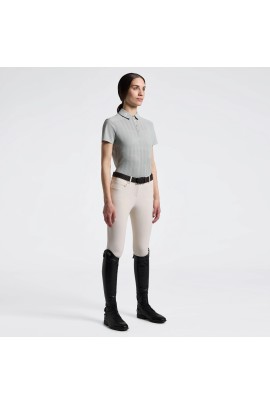 Cavalleria Toscana Jacquard Jersey Dames Poloshirt SS | Belgian Block