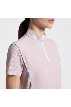 Cavalleria Toscana Jersey Piping Dames Trainingsshirt SS | Violet Ice