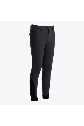Cavalleria Toscana Boys Riding Breeches Knee Grip | Charcoal