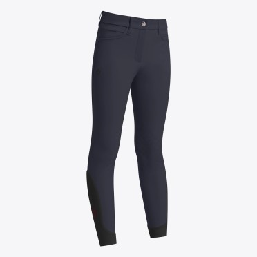 Cavalleria Toscana Color Grip Girls Riding Breeches Knee Grip | Charcoal Cavalleria Toscana Color Grip Girls Riding Breeches Knee Grip | Charcoal