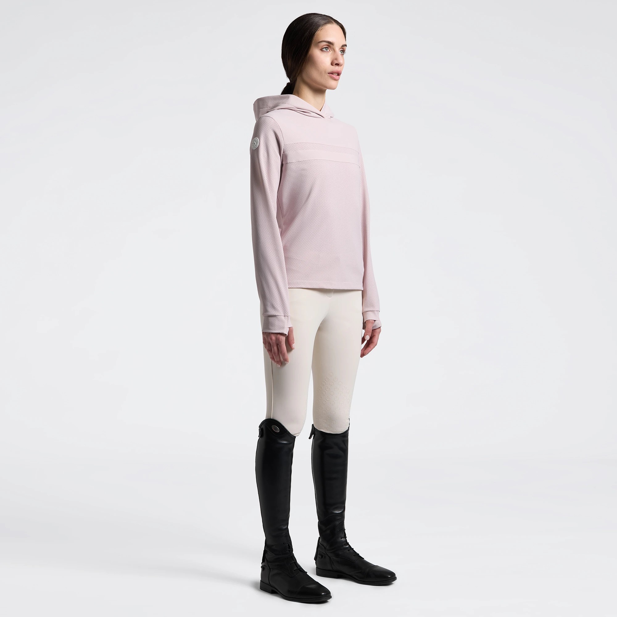 Cavalleria Toscana Hooded Tech Dames Sweatshirt | Violet Ice Cavalleria Toscana Hooded Tech Dames Sweatshirt | Violet Ice