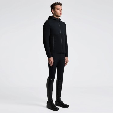 Cavalleria Toscana Tech Knit Softshell Mannen Jas | Zwart