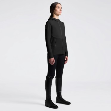 Cavalleria Toscana Tech Knit Softshell Dames Jas | Zwart