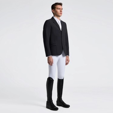Cavalleria Toscana Lightweight Jersey Zip Men's Competition Jacket | Charcoal Cavalleria Toscana Lightweight Jersey Zip Men's Competition Jacket | Charcoal