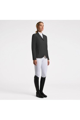 Cavalleria Toscana R-EVO Perforated Light Tech Knit Zip Women's Competition Jacket | Black