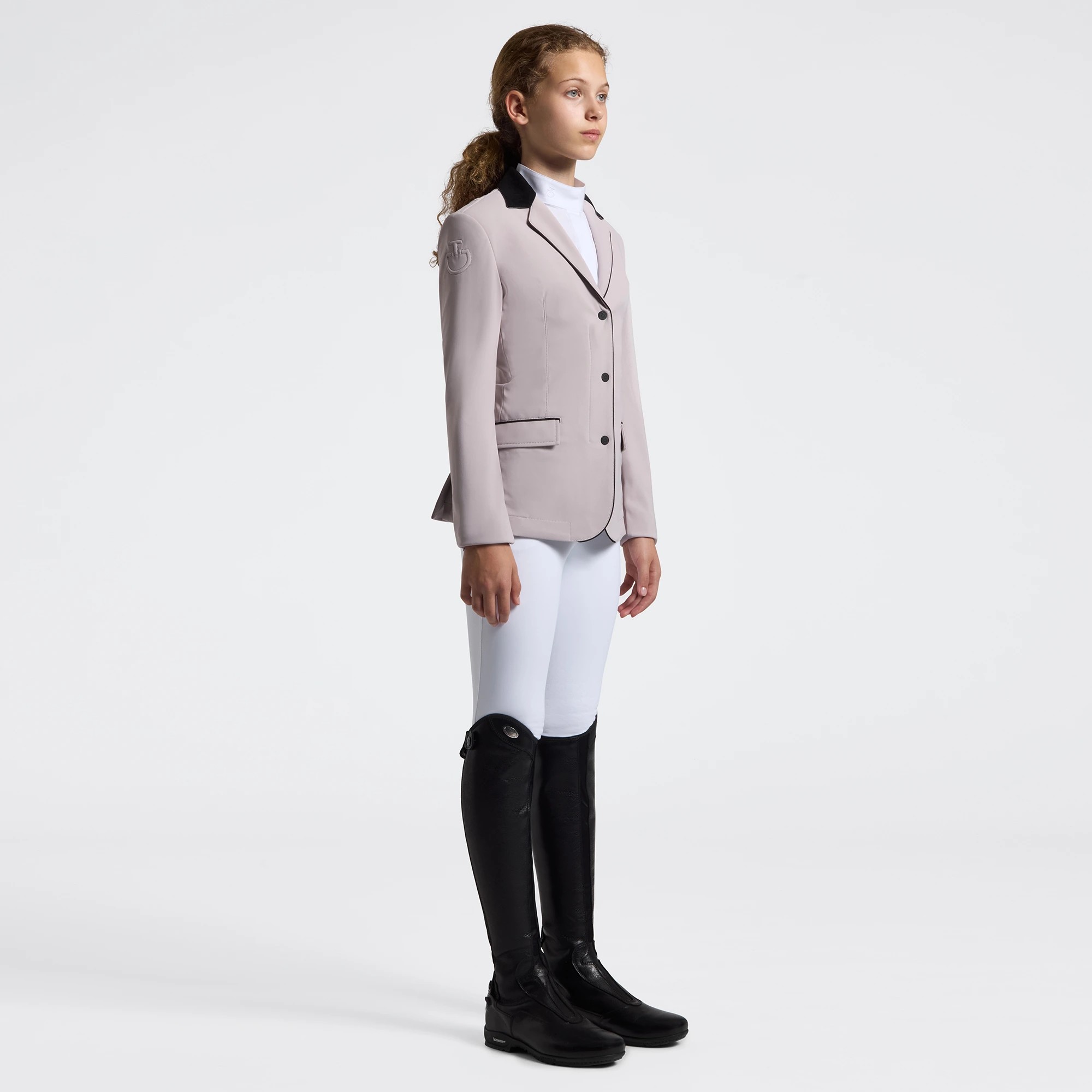 Cavalleria Toscana GP Meisjes Zip Wedstrijdjasje | Violet Ice Cavalleria Toscana GP Meisjes Zip Wedstrijdjasje | Violet Ice