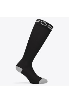 Cavalleria Toscana Jacquard Logo Socks | Black