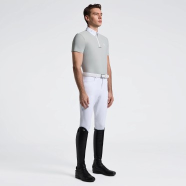 Cavalleria Toscana Jersey Zip Men's Competition Shirt SS | Belgian Block Cavalleria Toscana Jersey Zip Men's Competition Shirt SS | Belgian Block