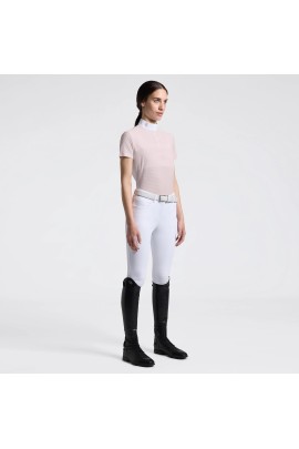 Cavalleria Toscana Jersey Stripe Women's Competition Shirt SS | Violet Ice