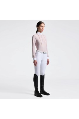 Cavalleria Toscana Embroidery Women's Competition Shirt LS | Violet Ice