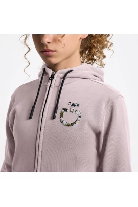 Cavalleria Toscana Floral Embroidery Girls Cardigan | Violet Ice