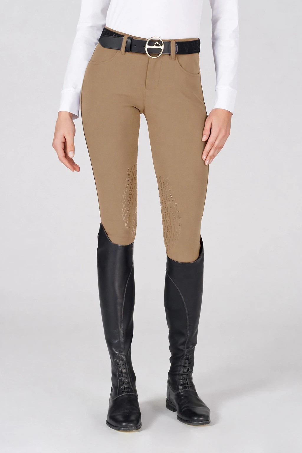Vestrum Lazise Women's Riding Breeches Knee Grip | Corten - Beige