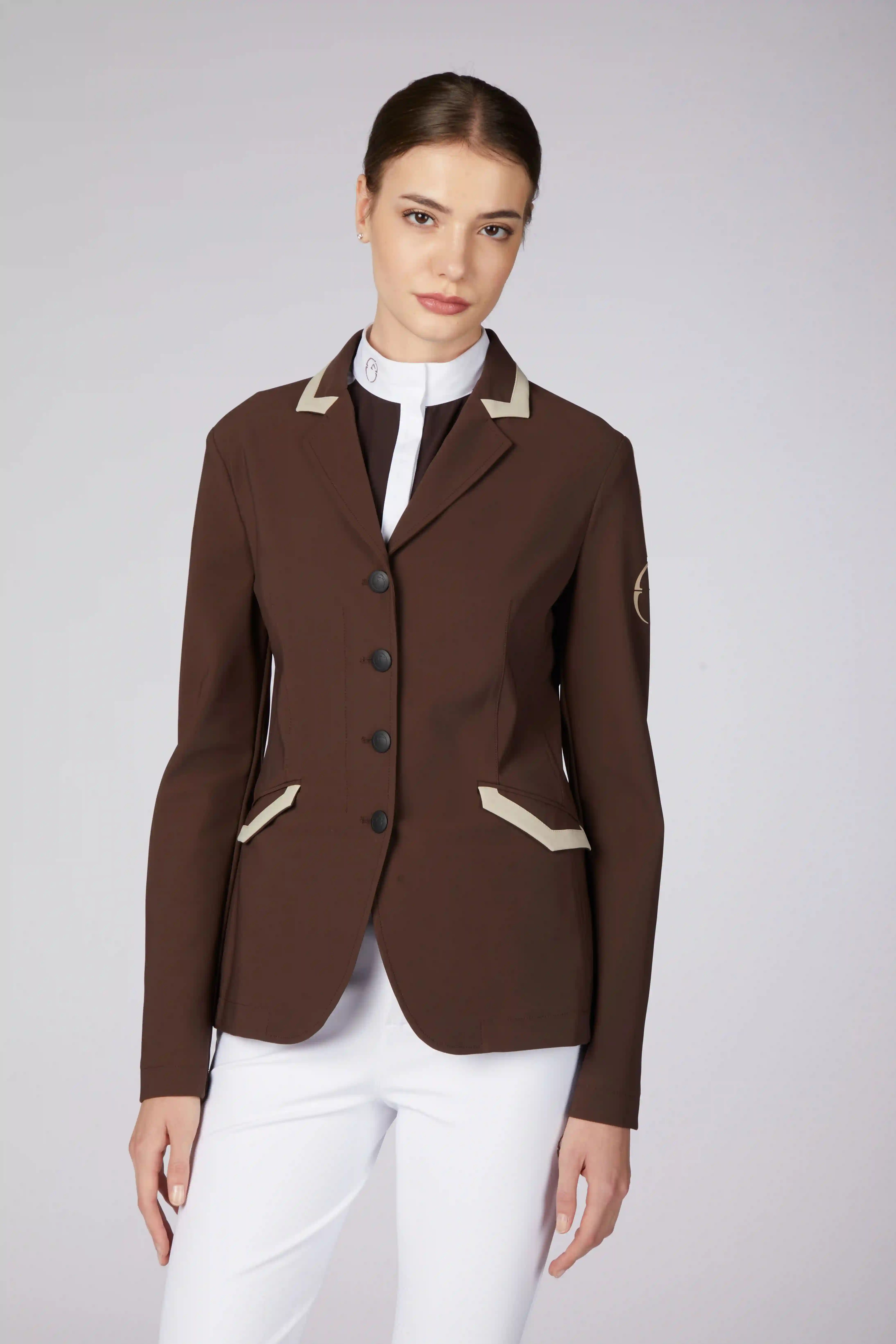 Vestrum Alessandria Dames Wedstrijdjasje | Chocolate - Beige