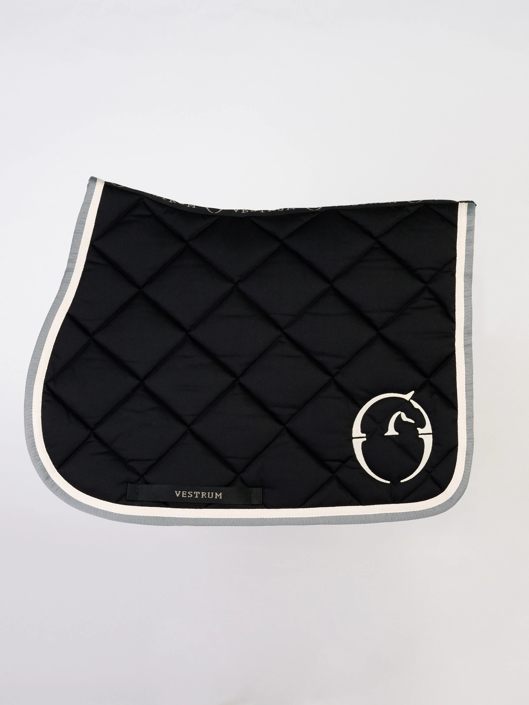 Ridershouse: Vestrum Jumping Saddle Pad Bonn - color: black / white / grey