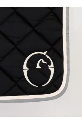 Ridershouse: Vestrum Jumping Saddle Pad Bonn - color: black / white / grey