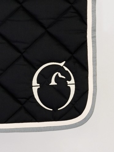 Ridershouse: Vestrum Jumping Saddle Pad Bonn - color: black / white / grey