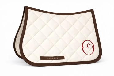 Vestrum Los Angeles Zadeldekje Springen | Ivory - Rood