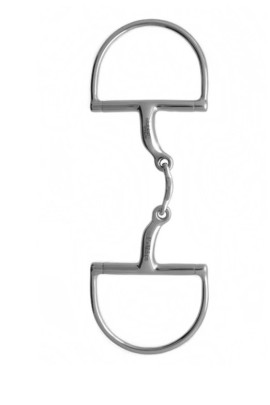 Stübben Stainless Steel Anatomische D-ringtrens Dubbel Gebroken