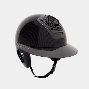 Freejump Voronoï Temple Protection Carbon Glossy | Crystals Zilver Freejump Voronoï Temple Protection Carbon Glossy | Crystals Zilver