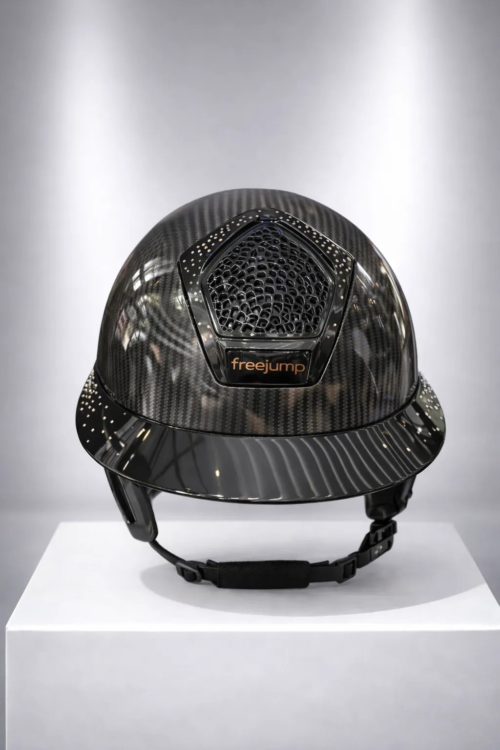 Freejump Voronoï Temple Protection Carbon Glossy | Crystals Zilver Freejump Voronoï Temple Protection Carbon Glossy | Crystals Zilver