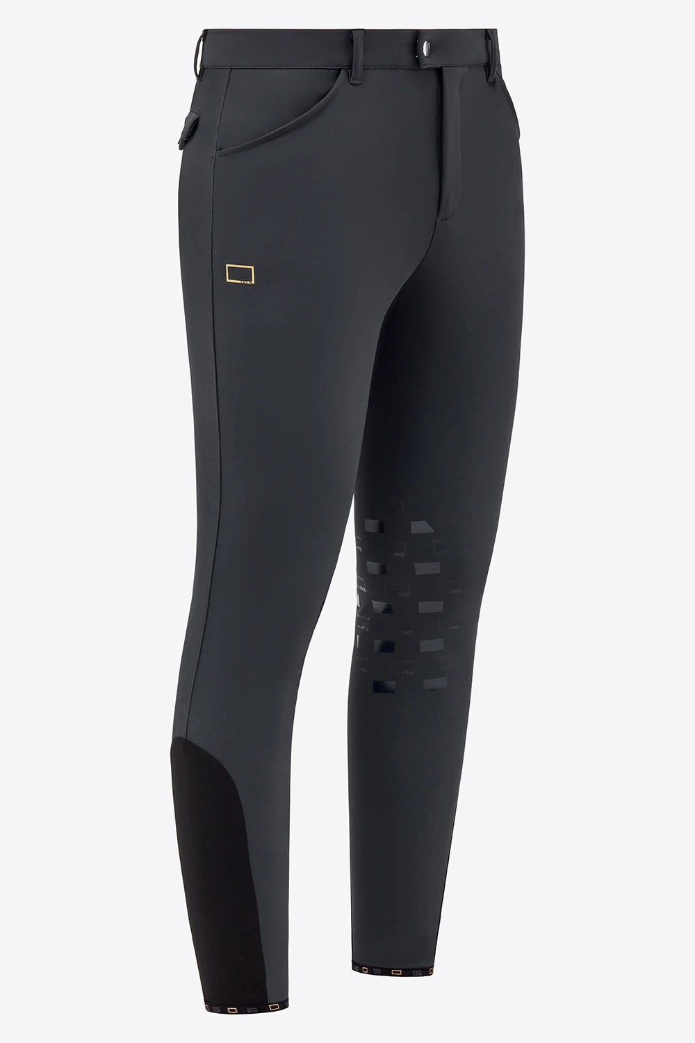RG Italy Knee Grip Men's Riding Breeches | Dark Grey RG Italy Knee Grip Men's Riding Breeches | Dark Grey