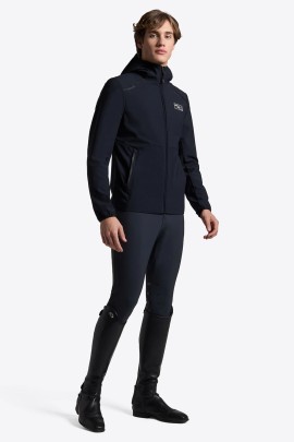 RG Italy Bonded Jacquard Jersey Dames Softshell Jas Print | Navy