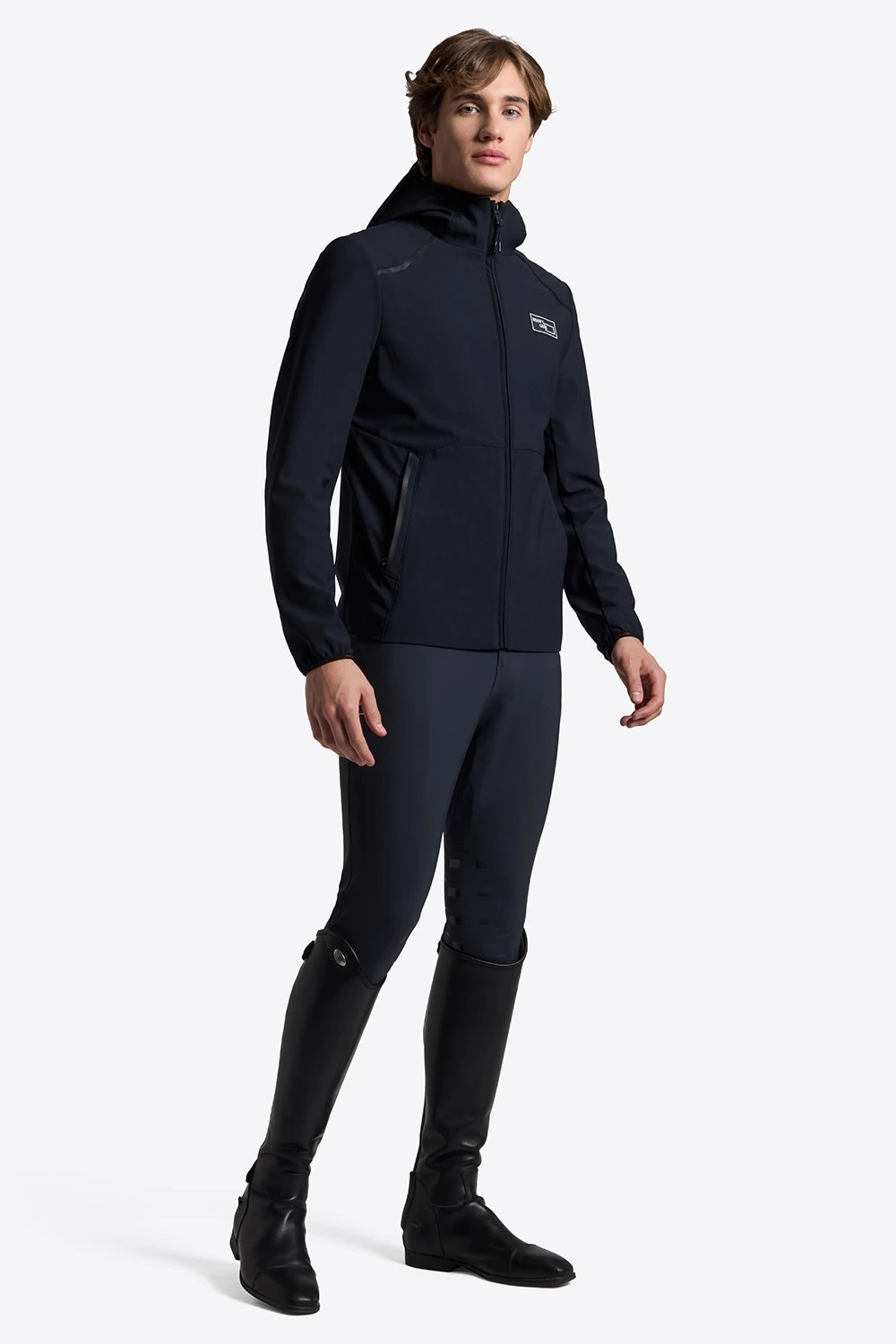 RG Italy Bonded Jacquard Jersey Women's Softshell Jacket Print | Navy RG Italy Bonded Jacquard Jersey Women's Softshell Jacket Print | Navy