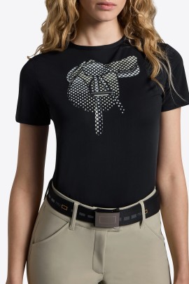 RG Italy Saddle Print Cotton Women's T-Shirt | Navy