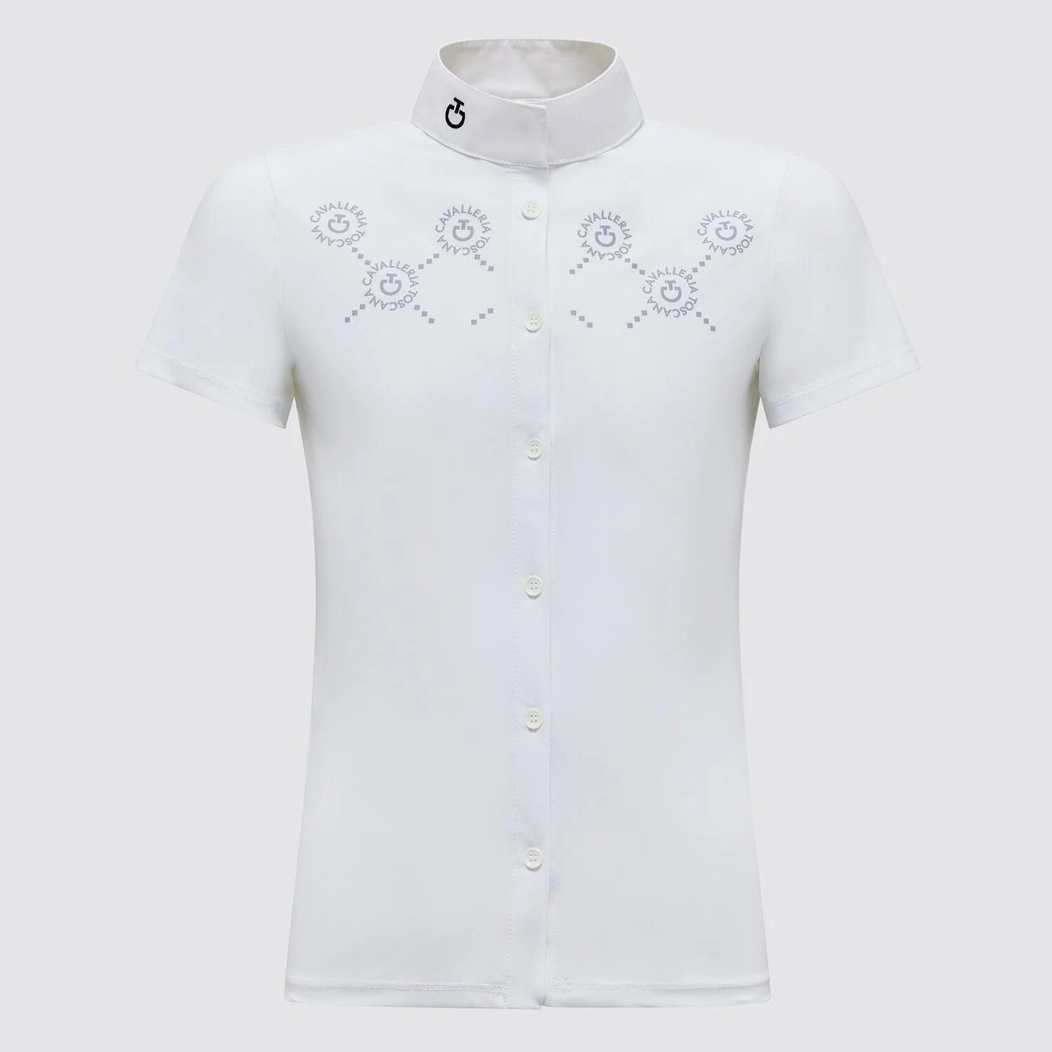 CT Girls Mini Orbit Print Jersey S/S Competition Shirt - Wit CT Girls Mini Orbit Print Jersey S/S Competition Shirt - Wit