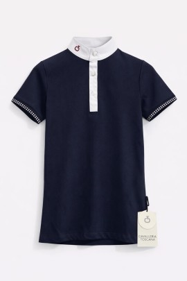 Cavalleri Toscana Lons Polo Shirt Boy Donker Blauw