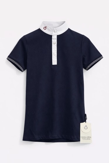 Cavalleri Toscana Lons Polo Shirt Boy Dark Navy Cavalleri Toscana Lons Polo Shirt Boy Dark Navy