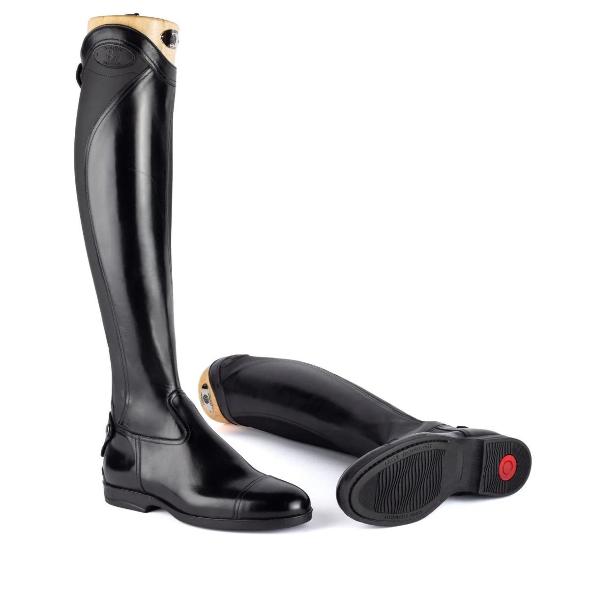 Loreto Paardrijlaars Springlaars zonder veter | Kalfsleer, grip & stretch Loreto Paardrijlaars Springlaars zonder veter | Kalfsleer, grip & stretch