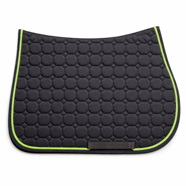 Equiline Octagon Zadeldekje Springen | Navy - Groen Equiline Octagon Zadeldekje Springen | Navy - Groen