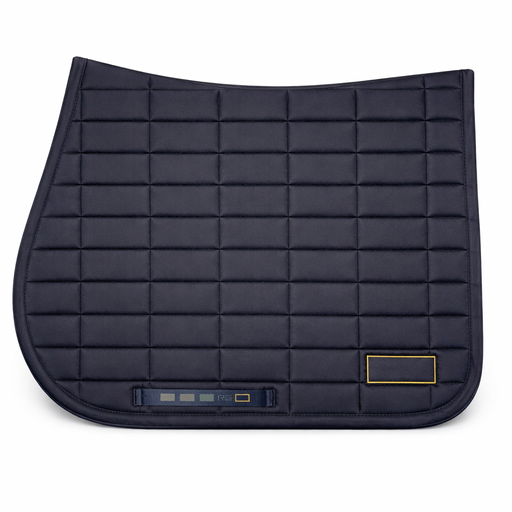 RG Italy Cotton Jumping Saddle Pad - Navy - Ultimate fit - Ridershouse