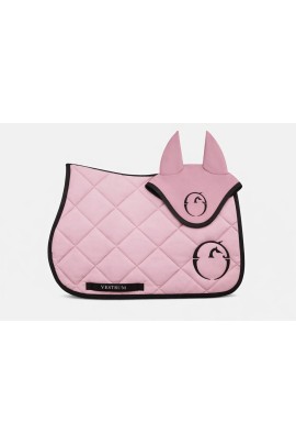 Vestrum Set Los Angeles Zadeldekje & Oornetje Springen | Roze - Zwart