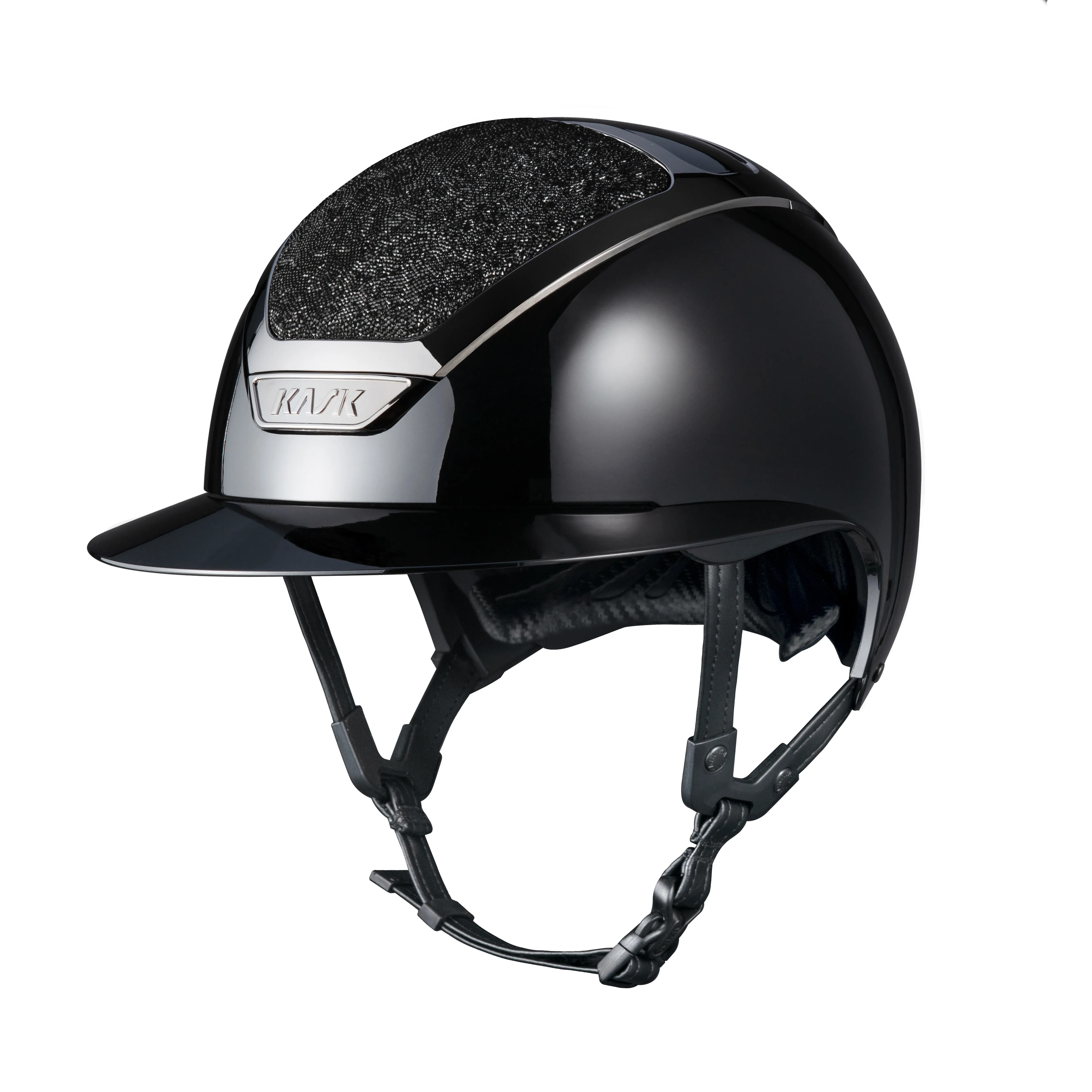 KASK Star Lady Pure Shine Swarovski Midnight | Glossy Zwart KASK Star Lady Pure Shine Swarovski Midnight | Glossy Zwart