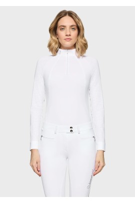 Samshield Adeline Boreal Dames Wedstrijdshirt LS | White Holo