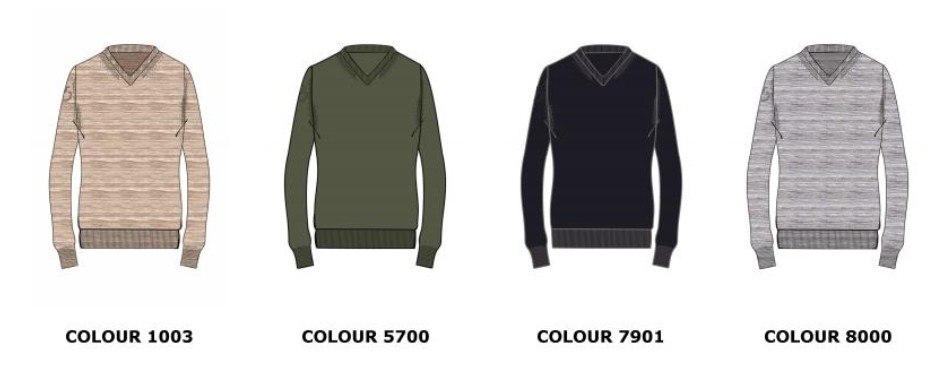 Cavallera Toscana Jaquard CT V-neck Sweater Cavallera Toscana Jaquard CT V-neck Sweater
