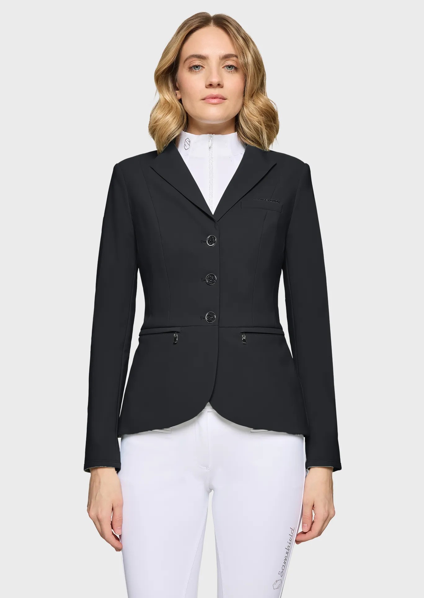 Samshield Victorine Crystal Fabric Women's Competition Jacket Regular | Black Samshield Victorine Crystal Fabric Women's Competition Jacket Regular | Black